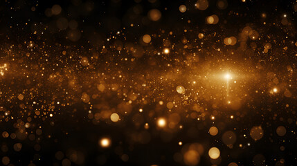 Fototapeta na wymiar golden particles