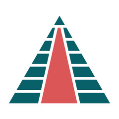 Vector Design Pyramid Icon Style