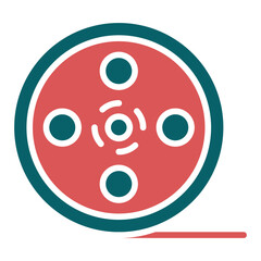 Vector Design Film Reel Icon Style