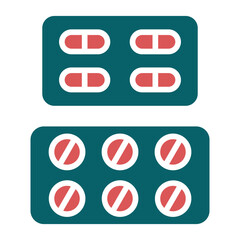 Vector Design Pills Packet Icon Style