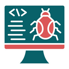 Vector Design Bug Icon Style