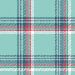 Plaid seamless pattern. Check fabric texture. Vector textile print.