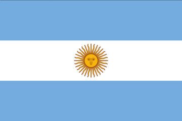 flag of Argentina - obrazy, fototapety, plakaty