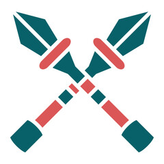 Vector Design Spear Icon Style