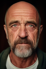 Fototapeta premium Middle-Aged Man's Unfiltered Selfie., Raw Selfies of random people