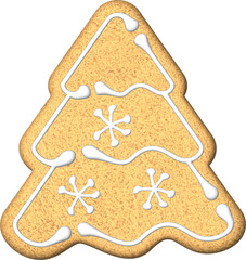 Gingerbread illustration. Hand drawn picture