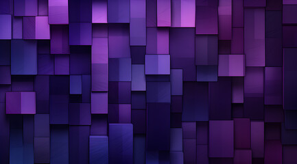 An abstract modern geometric pattern of squares in shades of purple and violet. Great for backgrounds.