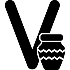 Capital V Icon