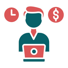 Vector Design Freelancing Icon Style