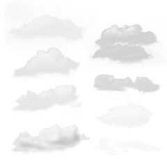 clouds in the sky  isolated on transparent or white background, png	