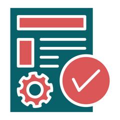 Vector Design Project Fulfillment Icon Style