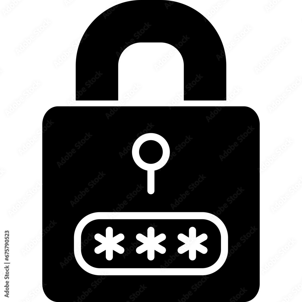 Sticker Password Icon