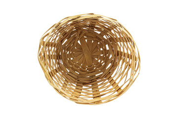 wicker basket isolated from background
