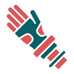 Vector Design Bionic Arm Icon Style