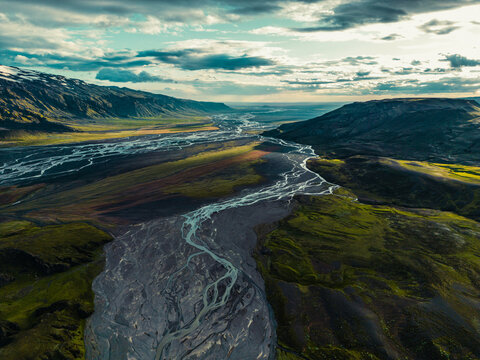 river in the mountains