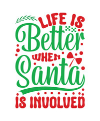 Fototapeta premium Christmas SVG Design, Colorful design 