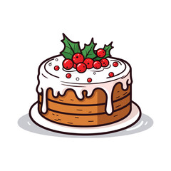 piece of cake with cherries