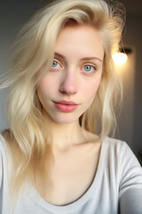 Blonde Beauty Selfie, Raw Selfies of random people