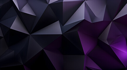 Sleek geometric pattern with dark purple and black triangles for a modern look.