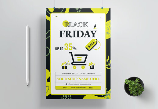 Black Friday Event Flyer Layout