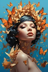 Woman and Butterflies © Mateus