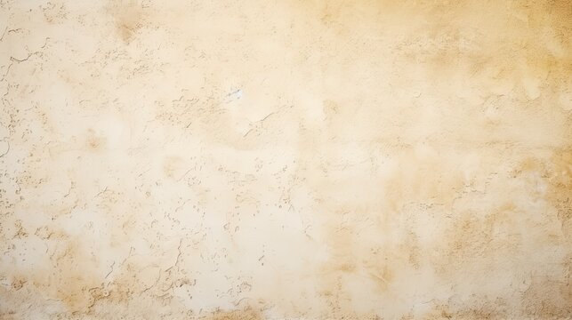 Colour old concrete wall texture background. Close Up retro plain cream color cement wall background texture. Design paper vintage parchment element show or advertise or promote product on display.