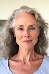 Naklejka premium Unforgettable Aging Self-Portrait, Raw Selfies of random people