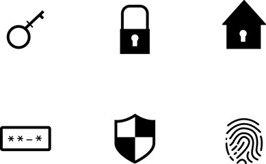 security icon set, safety icon