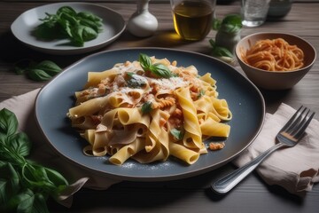 pasta with chicken and vegetables