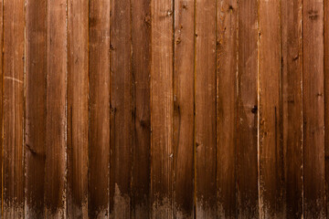 Old wood texture background, surface with old natural colored wood, top view. Grain table surface.