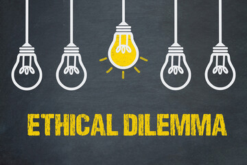 Ethical Dilemma  - obrazy, fototapety, plakaty