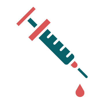 Needle And Syringe Icon Style