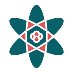 Nuclear Fission Icon Style