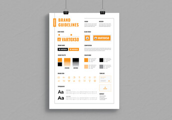 Brand Guidelines Poster Layout