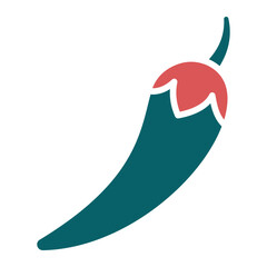 Chilli Pepper Icon Style