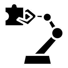 robotic arm glyph 