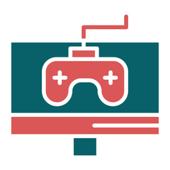 Gaming Monitor Icon Style