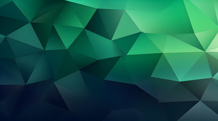 Obraz premium Sleek geometric pattern with dark green and black triangles for a modern look.