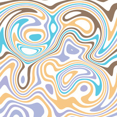 ABSTRACT ILLUSTRATION MARBLED TEXTURE LIQUIFY PSYCHEDELIC PASTEL SOFT COLORFUL DESIGN. OPTICAL ILLUSION BACKGROUND VECTOR DESIGN