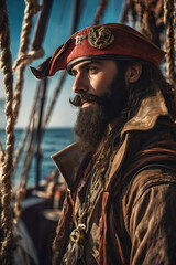 portrait of a pirate in a hat