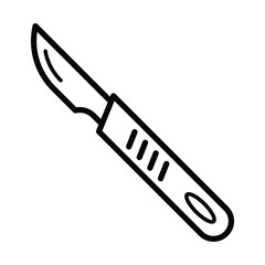 Scalpel icon design, illustration design
