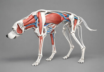 Dog Body Structure Anatomy, 
Visualization of Dog Body Anatomy