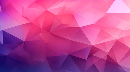 Obraz premium Sleek geometric pattern with pink and purple triangles for a modern look.