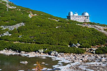 Astronomical and meteorological observation station. Tatranska Lomnica. Slovakia