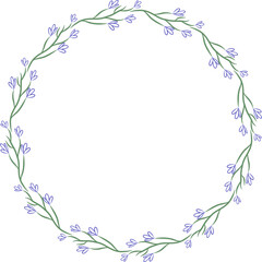 frame of flowers