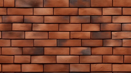Fototapeta premium A seamless pattern of a brown brick wall texture. The intricate details of the brickwork, highlighting the rustic charm and raw beauty. Pattern is continuous, making it perfect for backgrounds.