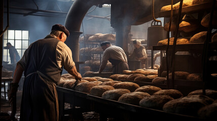 old historical artisan bakery. baking tradition in the past - Powered by Adobe