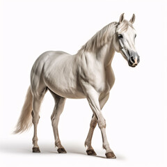 Obraz na płótnie Canvas Bay stallion run gallop isolated on white background