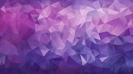 Obraz premium Abstract purple low poly triangle pattern forming a modern geometric background.