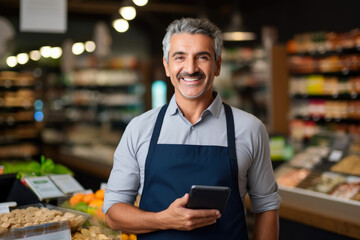 Tech-Savvy Store Owner Embracing Digital Commerce